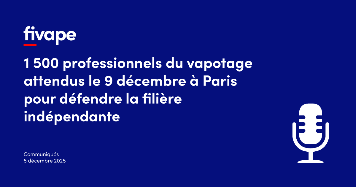 Vapotage  Manifestation Paris 9 dcembre 2025