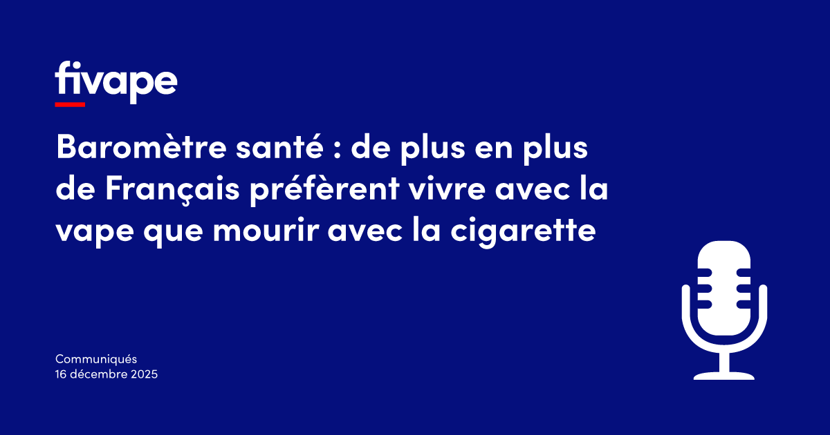 Health barometer: vaping continues to grow in France